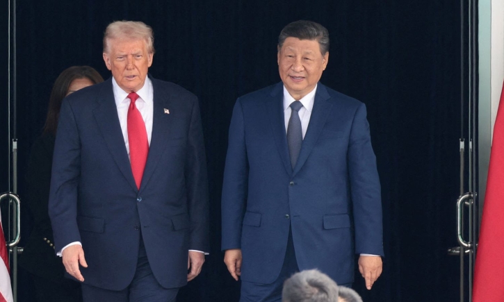 Trump arrives China for superpower summit with Xi